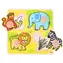 Bigjigs Toys Moje prvé vkladacie puzzle safari / od 1 roka