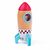 Bigjigs Toys Drevená raketa / od 2 rokov