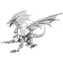Metal Earth 3D Puzzle Strieborný drak / 74 dielikov / od 14 rokov