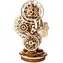 Ugears 3D drevené mechanické puzzle Steampunkové hodiny / 40 dielikov / Obtiažnosť: Ľahká / od 8 rokov