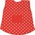 GOKI Detská zástera červená s bodkami / od 3 rokov