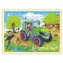 GOKI Drevené puzzle Traktor / 96 dielikov / od 3 rokov