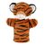 Keel Toys Keeleco Tiger eko plyšový maňuška na ruku / 27 cm / 0+