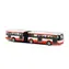 Rappa 243484 Kovový kĺbový autobus červený 18 cm / od 3 rokov