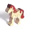Fauna Drevené vkladacie puzzle z masívu malý kôň biely / od 3 rokov