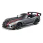 Bburago Dodge Viper SRT 10 ACR sivá metalíza-matná čierna 1:24 / od 3 rokov