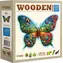 Wooden City Drevené puzzle Farebný motýľ 150 dielikov / od 10 rokov