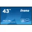 43" IIYAMA ProLite LH4341UHS-B2 čierna / IPS / 3840x2160 / 16:9 / 8ms / 1200:1 / 500cd / repro / VGA / HDMI 