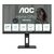 23.8" AOC 24P3CV čierna / IPS / 1920 x 1080 / 16:9 / 4ms / 1000:1 / 300cd-m2 / HDMI + DP + USB-C / VESA / Pivot