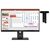27" Lenovo ThinkVision T27-40 s MC60 čierna / IPS / 1920×1080 / 4ms / 1500:1 / 300cd-m2 / HDMI + DP + VGA / VESA / Pivot