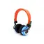 PerfectSound m100 slúchadlá oranžovo-modrá / s vymeniteľným meničom / mikrofón / 40mm / 16 ohm / 3,5 + 6,3 jack