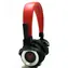 PerfectSound m100 slúchadlá červeno-čierna / s vymeniteľným meničom / mikrofón / 40mm / 16 ohm / 3,5 + 6,3 jack 