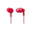 Panasonic RP-HJE125E-R červená / stereo slúchadlá / jack 3.5mm