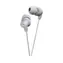 JVC HA-FX10-HE sivá / slúchadlá do uší / 3.5mm jack / 1.2m