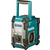 Makita MR004GZ / Aku stavebné rádio / FM / DAB+ / 3.5mm jack / BT 5.0 / IP65 / napájací adaptér / bez aku