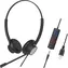 TELLUR Wired Headset Voice 420 čierna / headset / Binaural / USB / jack 3.5 mm / 2.2 m