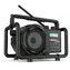 PerfectPro DABBOX čierna / Kombinované stavebné rádio / 4xLR14 / FM / DAB+ / AUX / BT / bez batérií