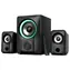 Fenda F&amp;D F590X čierna / Reproduktory / 2.1 / 60W / BT 5.3 / AUX / USB / RGB / diaľk. ovládanie