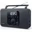 Muse M-091 R čierna / Budík s rádiom / FM / MW / 3.5mm