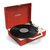 Victrola VSC-725SB červená / Gramofón kufríkový / 3 rýchlostné / BT / RCA / 3.5mm jack / repro / Vinyl Safe
