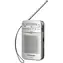 Panasonic RF-P50DEG-S strieborná / Prenosné rádio / FM / 3.5 mm