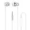 Dudao X10 PRO drôtové slúchadlá do uší biela / s mikrofónom / 3,5 mm mini jack / kábel 1.2 m