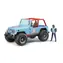 Bruder 02541 Závodné Jeep Cross Country modrý + pretekár / 1:16 / od 4 rokov