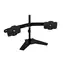 SilverStone ARM23BS-L kovový držiak pre dva monitory do 32" čierna / Vesa 75x75 &amp; 100x100 / pivot / 15 kg nosnosť
