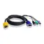 ATEN KVM Kábel HDB15-SVGA+USB+PS/2/3m