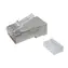 Solarix konektor RJ45 CAT6 STP pre drôt - 1ks / tienený / skladaný