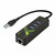 Techly IDATA-USB-ETGIGA-3U2 Adaptér Gigabit Ethernet - USB M/ vrátane USB hubu