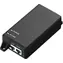 MicroConnect IEEE Gigabit PoE Injector UK čierna / 802.3 AF/at / 60W 