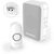 Honeywell Home DC311NP2 bezdrôtový zvonček Series 3 / 4 melódie / základňa do zásuvky biela / design. tlačidlo