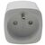 iQtech SmartLife WS024 biela / Šikovný zásuvkový adaptér / Wi-Fi / 1x zásuvka 16A (F)
