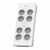 Philips SPN7080WA/58 biela / Prepäťová ochrana / Schuko / 8 zásuviek / 2m