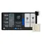 Shelly Wall Display X2 strieborná + Blu H&T / Inteligentný ovládací panel s Wi-Fi a Bluetooth + senzor teploty a vlhkosti
