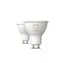 Philips Hue WA LED žiarovka 4.2W sada 2ks / GU10 / 400lm / 2200K-6500K / IP20