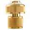 Neo Tools 15-733 zlatá / rýchlospojka s funkciou STOP / materiál mosadz / 3/4"