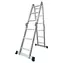 Fieldmann FZZ 4107 / Multifunkčný rebrík / 3.6 m / Štafle 1.74 m / Lešenie: 98 cm / max 150 kg