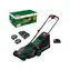 BOSCH Rotak 18V2-38 / Aku kosačka na trávu / 18V / Šírka záberu 38 cm / Kôš 40 L / 2x 4.0 Ah