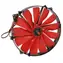 Airen FAN RedWingsGiant LED 250 ventilátor červená / 250 x 250 x 30mm 
