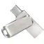 SanDisk Ultra Dual Drive Luxe 128 GB strieborná / Flash Disk / USB-A 3.1 &amp; USB-C 3.1 / čítanie: 150 MBs