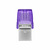 Kingston DataTraveler MicroDuo 3C Gen3 64GB strieborná / Flash Disk / USB 3.2 Gen 1 - (USB-A &amp; C 3.0)