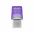 Kingston DataTraveler MicroDuo 3C Gen3 128 GB strieborná / Flash Disk / USB 3.2 Gen 1 - (USB-A &amp; C 3.0)