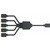 Cooler Master ARGB 5-way Splitter kábel čierna