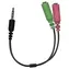 Genius ACC-100 čierna / Audioadaptér 3.5mm / 2x 3.5mm / 24cm