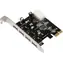 MicroConnect PCIe 4 USB3.0 rozširujúca karta VL805 / 4+1x USB2.0