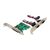 MicroConnect PCIe 1x DB25 paralelná & 2x DB9 sériová rozširujúca karta