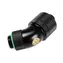 BitsPower Pripojenie 45 stupňov G1/4 palca samec na 16/10 mm otočné - čierna