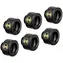Hyte Push Connects 6ks čierna / G1 / 4 / Quick-Connect systém / na 14mm
